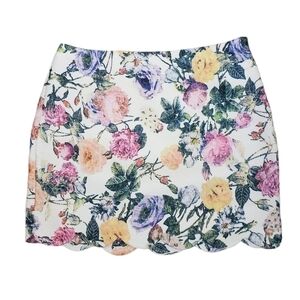 VERY J Floral Mini Skirt Size S